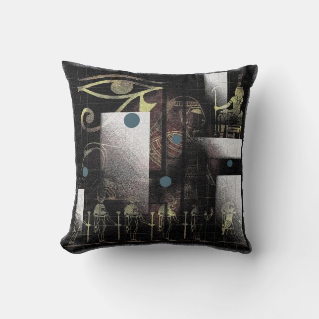 Egyptian Symbols Cushion (Front)
