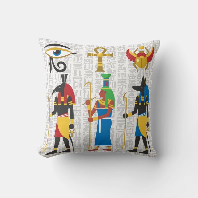 Egyptian Symbols Cushion (Front)