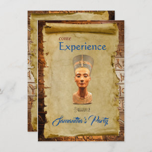 Egyptian Themed Party Invitation Flat Card