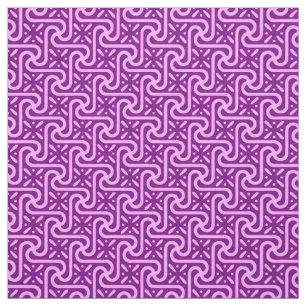 Egyptian tile pattern, amethyst and orchid fabric