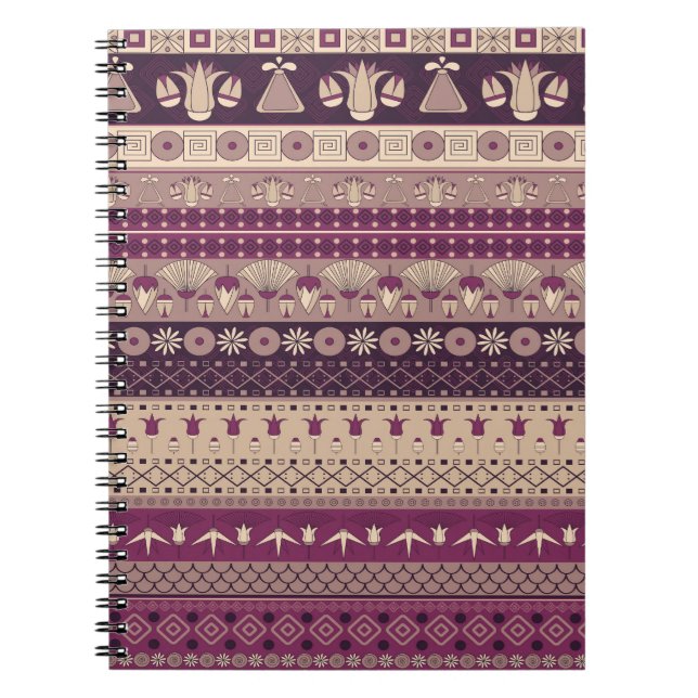 Egyptian Tribal: Ancient Seamless Notebook (Front)