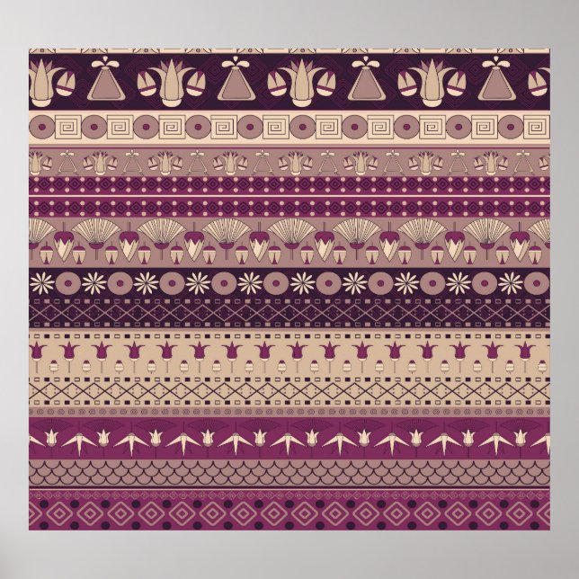Egyptian Tribal: Ancient Seamless Poster (Front)