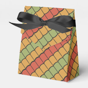 Egyptian Tribal Feathers Red Tent Favour Box