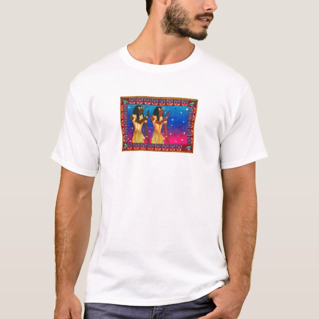 Egyptian Twins by Karen Bates Studio T-Shirt (Front)