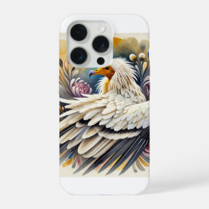 Egyptian vulture 020924AREF126 - Watercolor iPhone 15 Pro Case