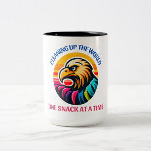 Egyptian Vulture a Symbol of Intelligence Two-Tone Coffee Mug