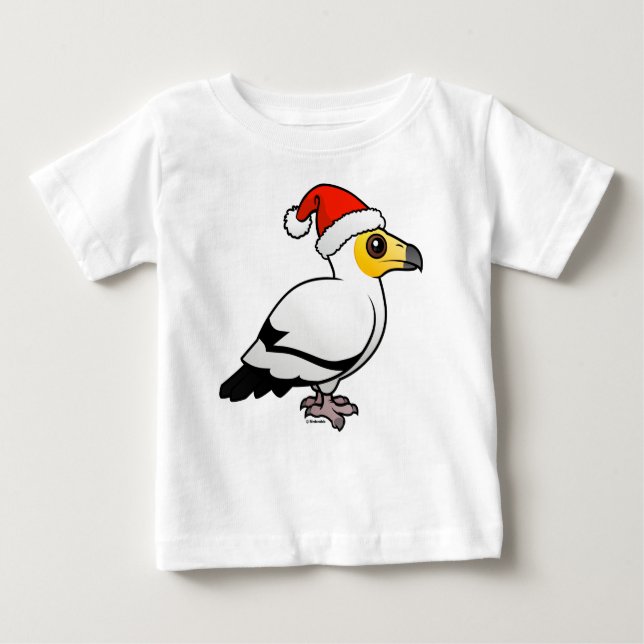 Egyptian Vulture Santa Baby T-Shirt (Front)