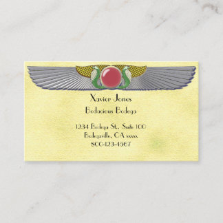 Egyptian winged disc 1 personalised business card
