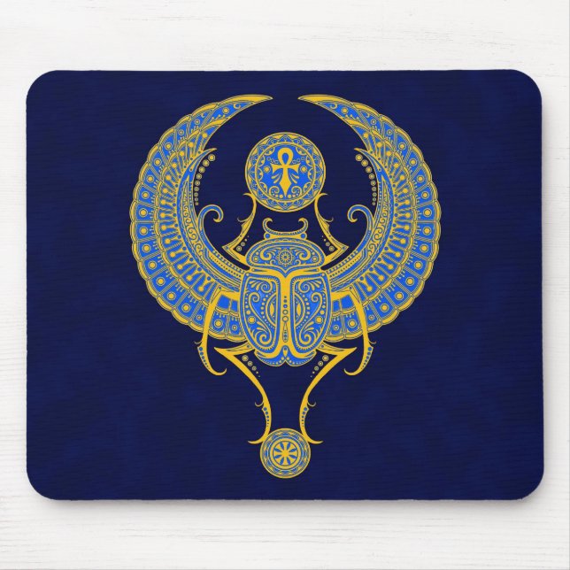 Egyptian Winged Scarab Mouse Pad (Front)