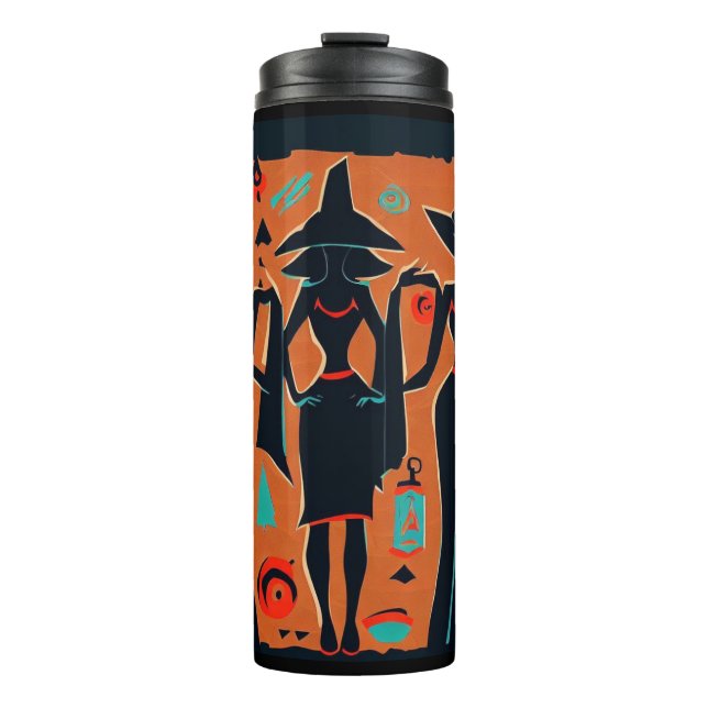 Egyptian Witches Halloween 1 Thermal Tumbler (Front)