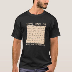 Egyptology What Part of Dont't You Understand Egyp T-Shirt