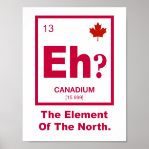 Eh? Canadian Element of Canada Poster