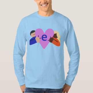 EH Compassion Logo Long Sleeve T-shirt Light Blue