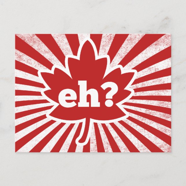 Eh for Canada Day Postcard (Front)