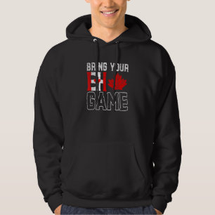 EH Game Maple Leaf Patriotic Canadian Canada Hoodie