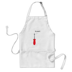 Eh, Screw It!" Funny Screwdriver Pun DIY Handyman Standard Apron