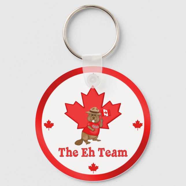 Eh Team Beaver Key Ring (Front)