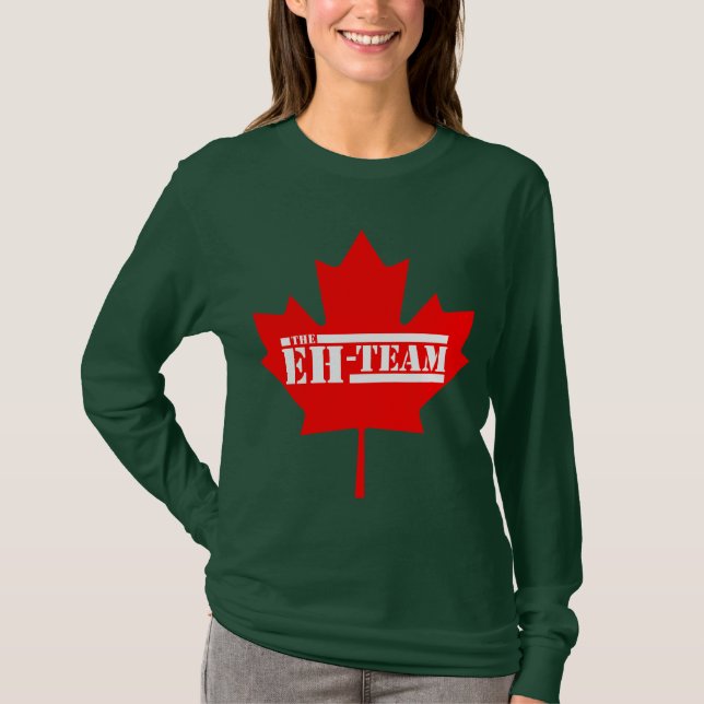 Eh Team Canada Maple Leaf T-Shirt (Front)