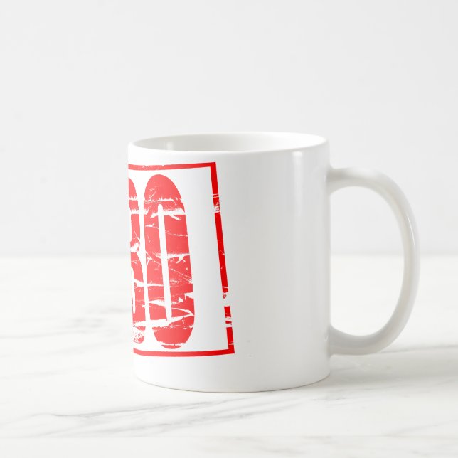 EHBO red rubber stamp Coffee Mug (Right)