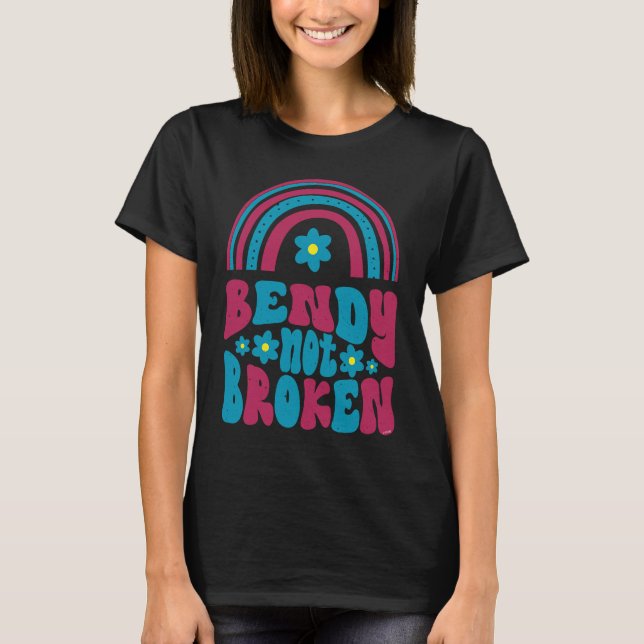 Ehlers Danlos Awareness  Bendy Not Broken T-Shirt (Front)