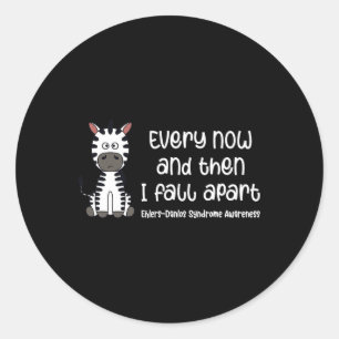 Ehlers Danlos Awareness - Every Now And Then I Fal Classic Round Sticker
