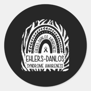 Ehlers Danlos Syndrome Awareness Classic Round Sticker