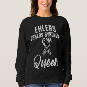 Ehlers Danlos Syndrome Awareness Queen Warrior Sur Sweatshirt