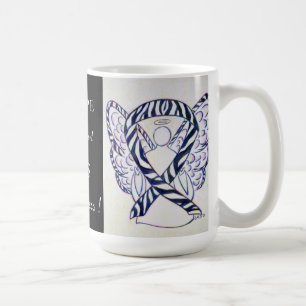 Ehlers-Danlos Syndrome Awareness Ribbon Angel Mug