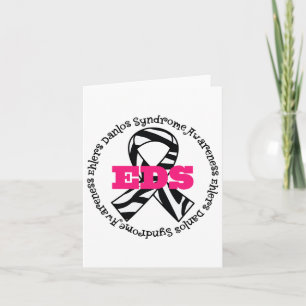 Ehlers Danlos Syndrome Awareness Ribbon Card