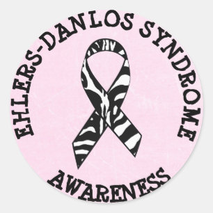 Ehlers-Danlos syndrome EDS Zebra STICKERS