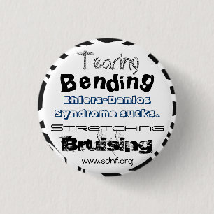 Ehlers-Danlos Syndrome Sucks. 3 Cm Round Badge