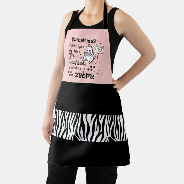 Ehlers-Danlos Syndrome Zebra Awareness Apron (Insitu)