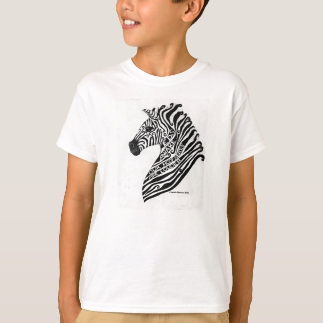 Ehlers Danlos Syndrome - Zebra Kids T-Shirt (Front)