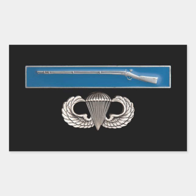 EIB Airborne Rectangular Sticker (Front)