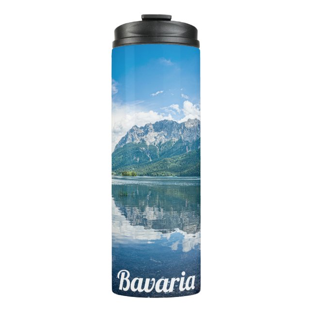 Eibsee lake in Bavaria, Germany Thermal Tumbler (Front)
