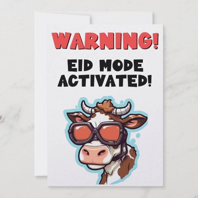 Eid Adha funny meme Happy Eid! Holiday Card (Front)