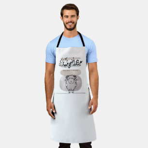 Eid Adha Mubarak Arabic Calligraphy Wall Art Apron
