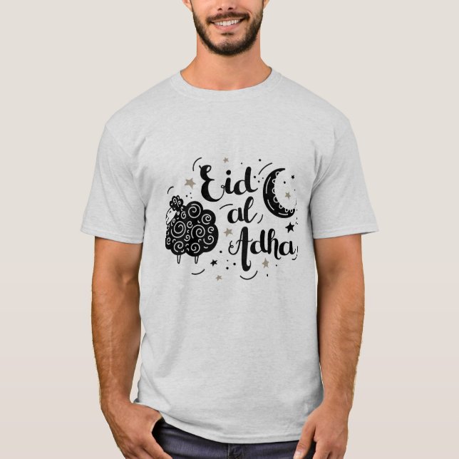 eid adha mubarak for all Muslim in the world T-Shirt (Front)