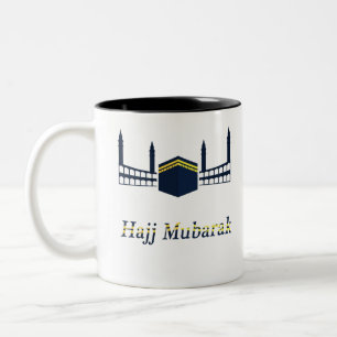 eid adha mubarak for all Muslim in the world Two-Tone Coffee Mug
