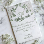 Eid Adha Mubarak Grey and Green Floral Islamic Holiday Card<br><div class="desc">Celebrate Eid al-Adha with this beautiful grey and green card featuring elegant flowers and soft Arabic calligraphy. A peaceful and modern way to send your Eid Mubarak wishes to family and friends. Perfect for Muslim holidays and special occasions.</div>
