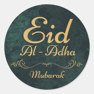 EID AL ADHA MUBARAK 2025 CLASSIC ROUND STICKER