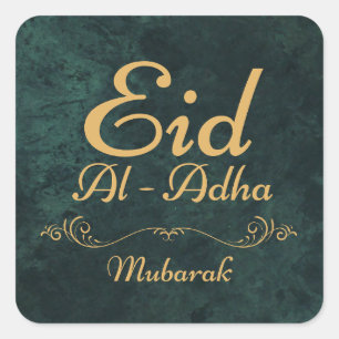 EID AL ADHA MUBARAK 2025 SQUARE STICKER