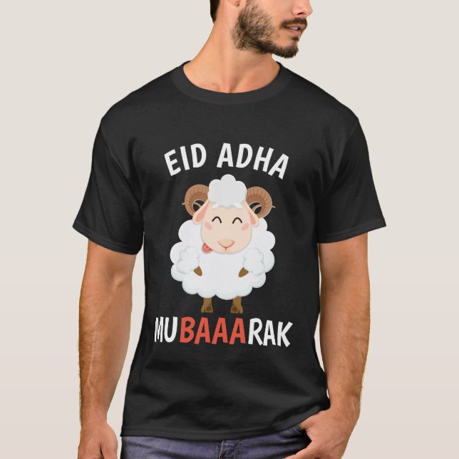 Eid Al Adha Mubarak For Muslim T-Shirt (Front)