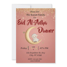 Eid  Al Adha Mubarak Pink Modern