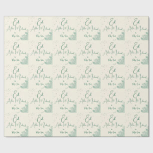Eid  Al Adha Sage Green Dinner  Wrapping Paper