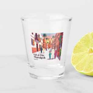 Eid al-Fitr Celebration in Marrakech Morocco Shot Glass
