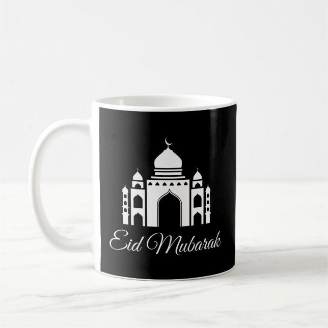 Eid Al Fitr Eid El Adha Muslim Celebration Mosque  Coffee Mug (Left)