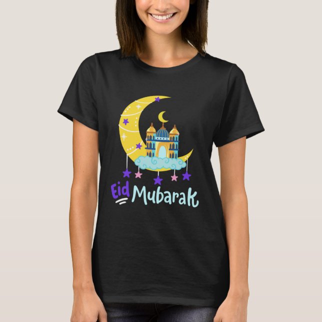 Eid Al Fitr Mubarak Kareem Ramadan Karim Fasting M T-Shirt (Front)