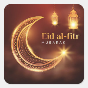 Eid Al-Fitr Mubarak Square Sticker