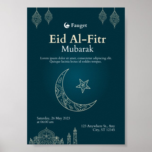 Eid Al-Fitr Poster (Front)